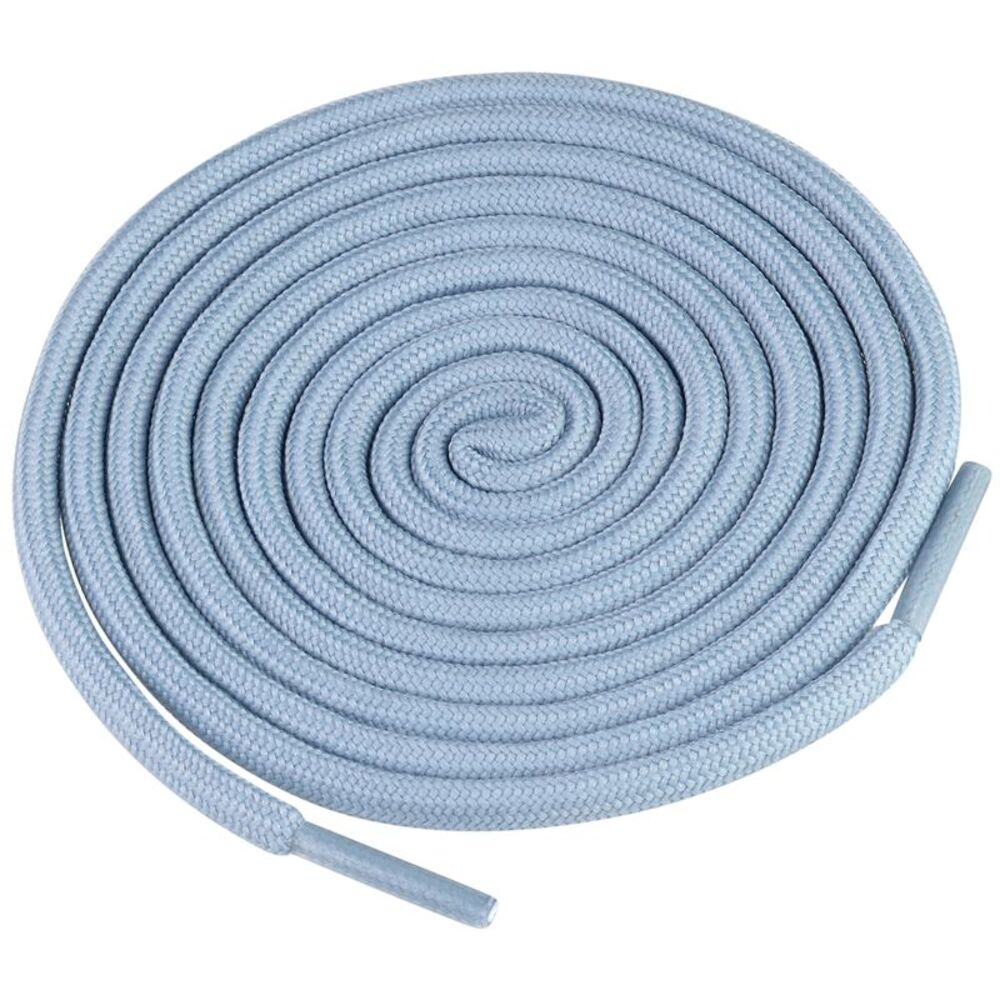 2 Pair Round Shoe Laces Solid Woven Athletic Shoelaces Grey Blue